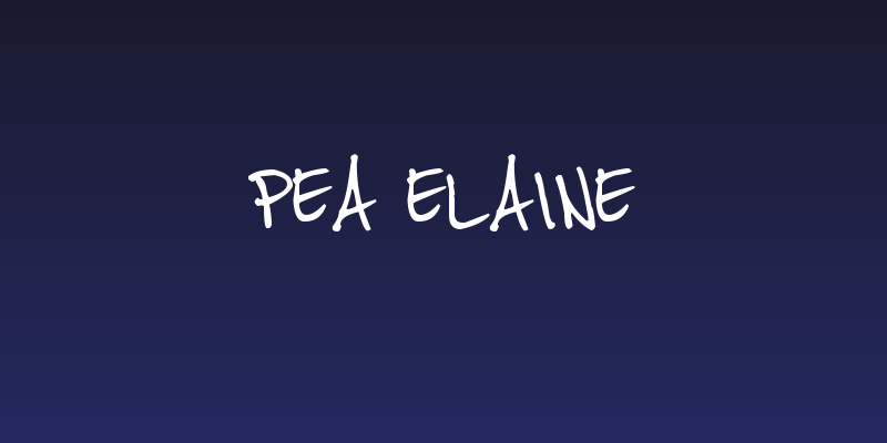 Pea Elaine Social Header