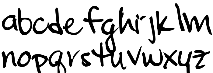Pea Elaine Font LOWERCASE
