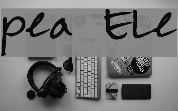 Pea Ele Font examples