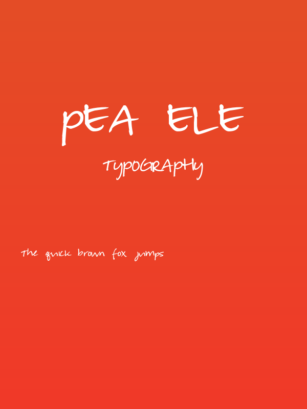Pea Ele Poster