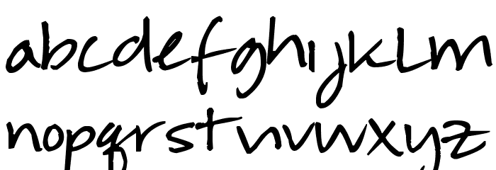 Pea Ele Font LOWERCASE