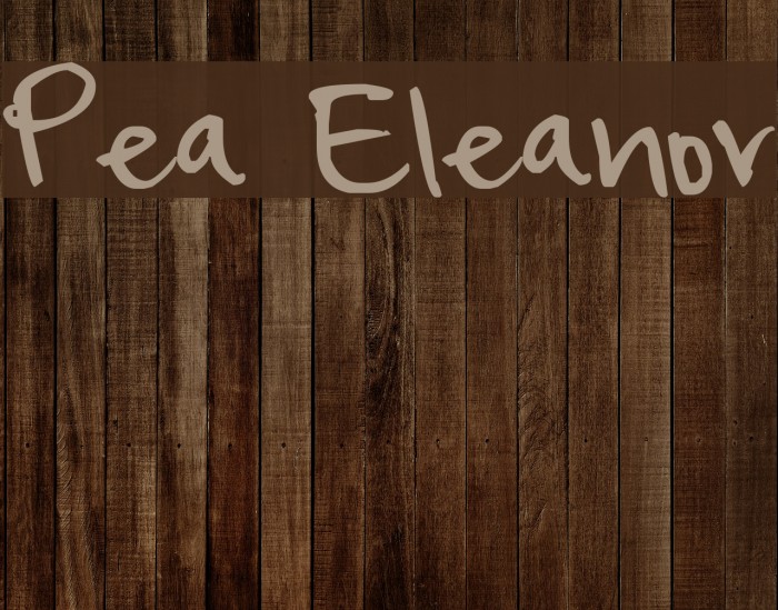Pea Eleanor Font examples