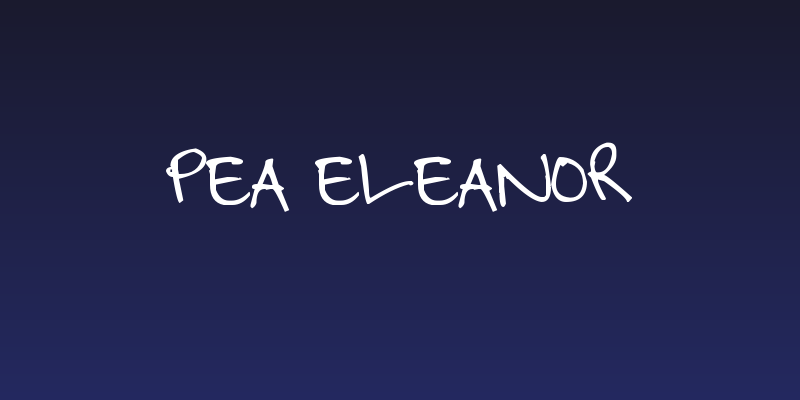 Pea Eleanor Social Header