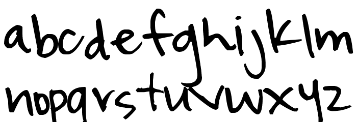 Pea Eleanor Font LOWERCASE