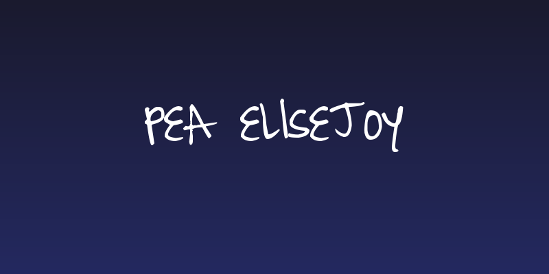 Pea EliseJoy Social Header
