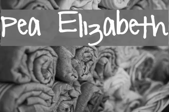 Pea Elizabeth Font examples