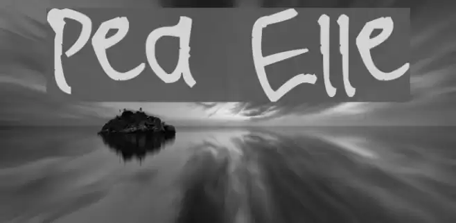 Pea Elle Font examples