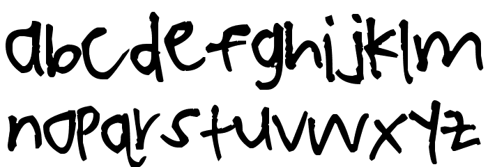 Pea Elle Font LOWERCASE