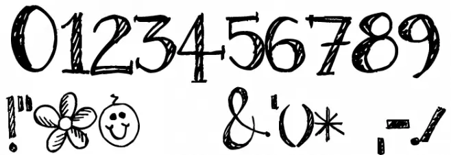 Pea Ellie Bellie Font OTHER CHARS