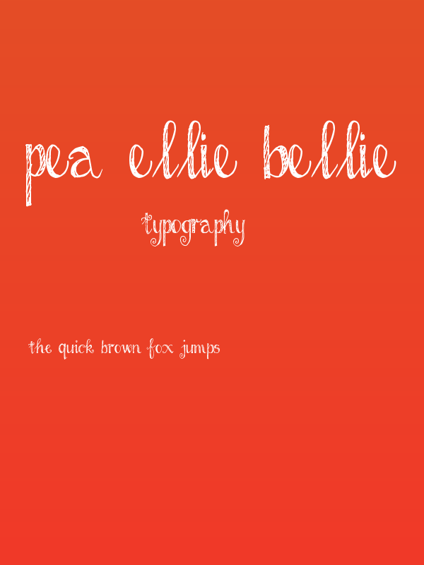 Pea Ellie Bellie Poster