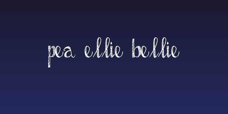 Pea Ellie Bellie Social Header