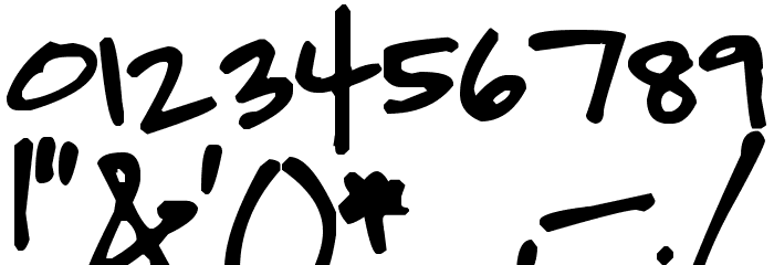 Pea Emily Font OTHER CHARS