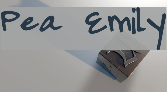 Pea Emily Font examples