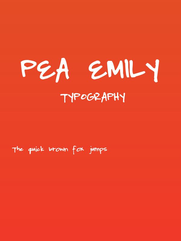 Pea Emily Poster