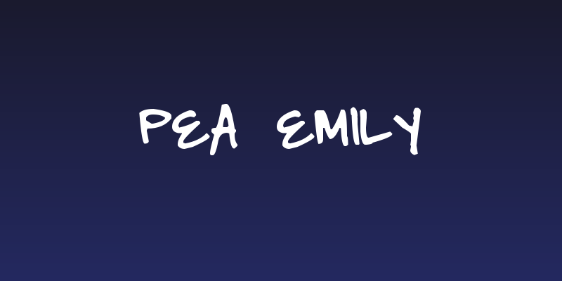Pea Emily Social Header