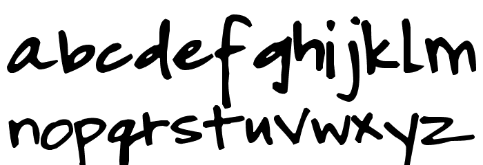 Pea Emily Font LOWERCASE