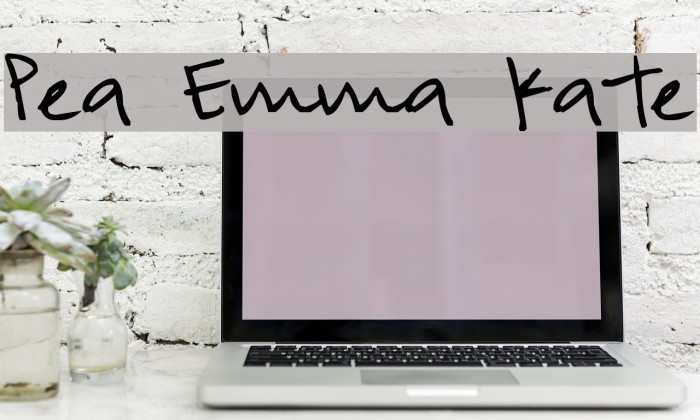 Pea Emma Kate Font examples
