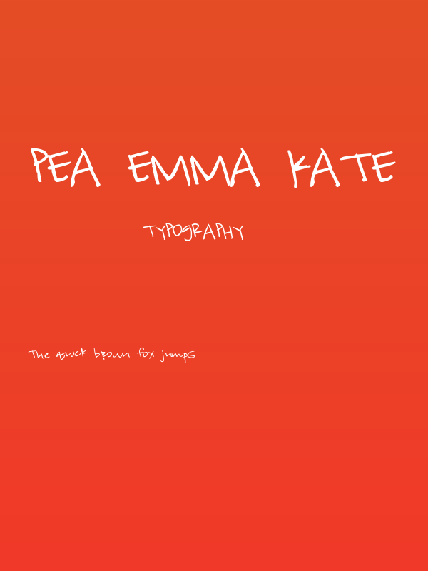 Pea Emma Kate Poster
