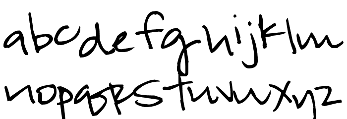 Pea Emma Kate Font LOWERCASE