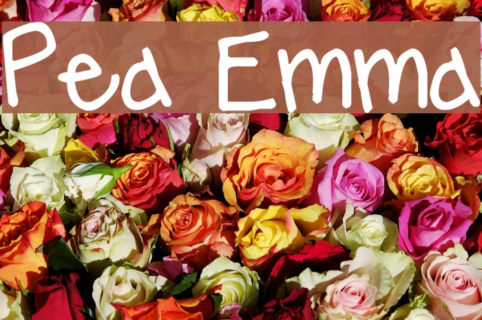 Pea Emma Font examples
