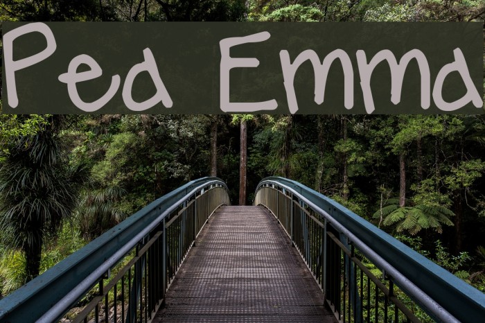 Pea Emma Font examples