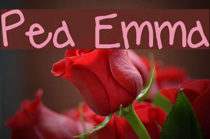 Pea Emma Font examples