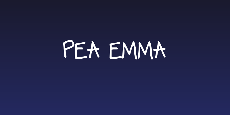 Pea Emma Social Header