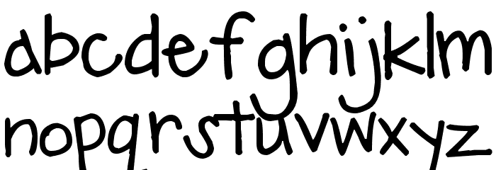 Pea Emma Font LOWERCASE