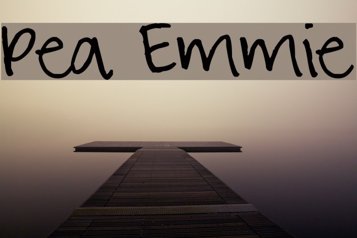 Pea Emmie Font examples