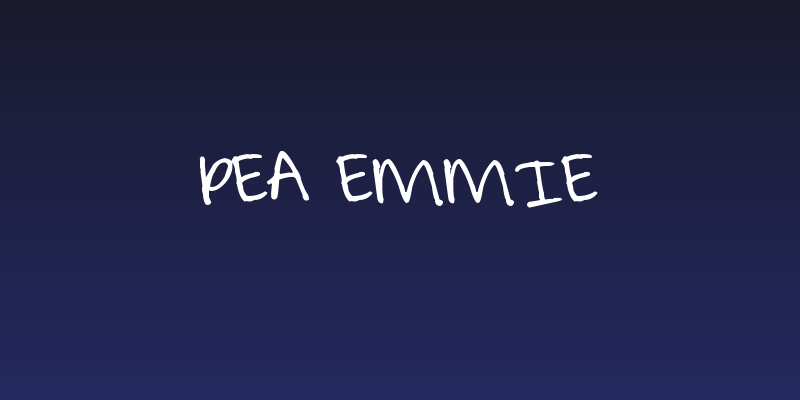 Pea Emmie Social Header