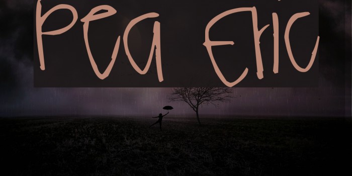 Pea Eric Font examples