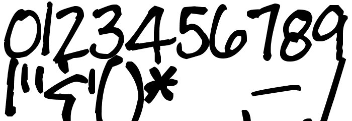 Pea Erwin Script Font OTHER CHARS