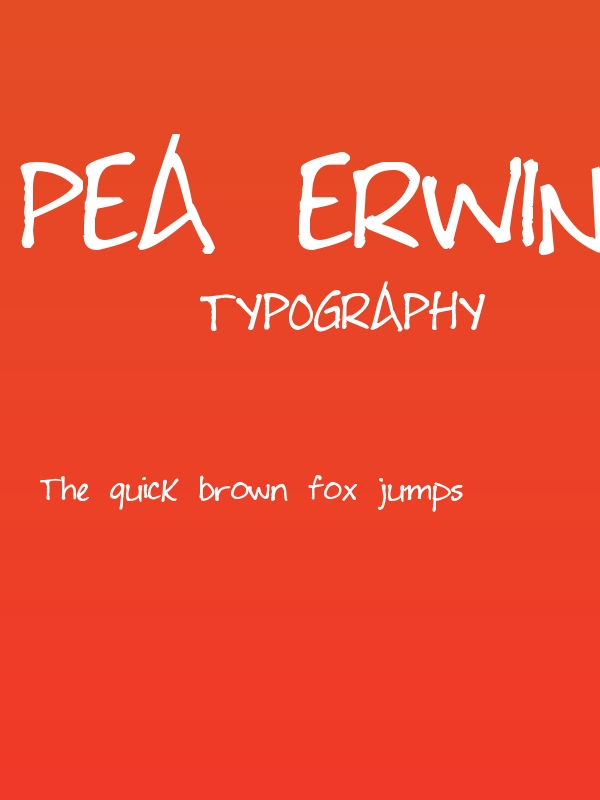 Pea Erwin Poster