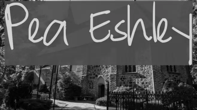 Pea Eshley Font examples