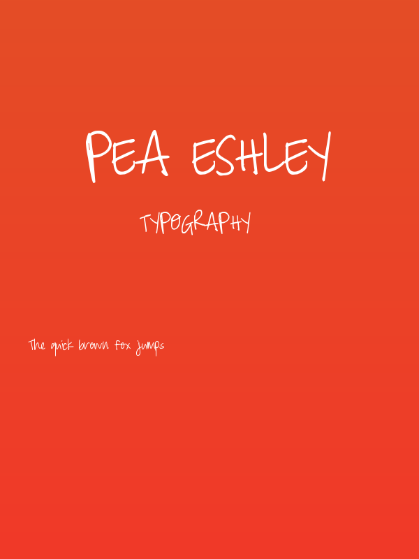 Pea Eshley Poster
