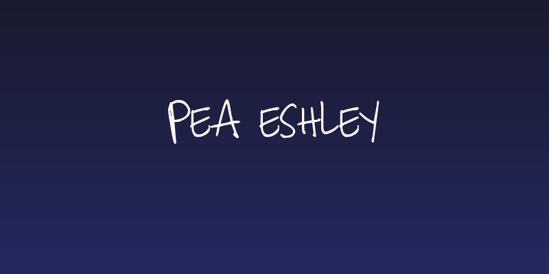 Pea Eshley Social Header