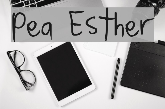 Pea Esther Font examples