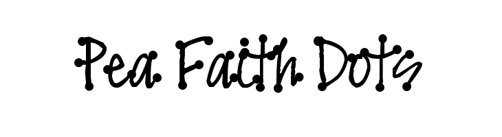 Pea Faith Dots Font