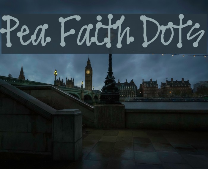 Pea Faith Dots Font examples