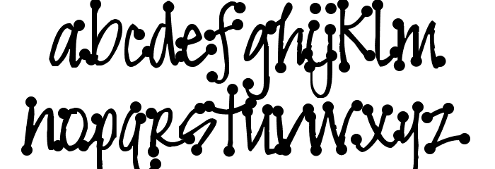 Pea Faith Dots Font LOWERCASE