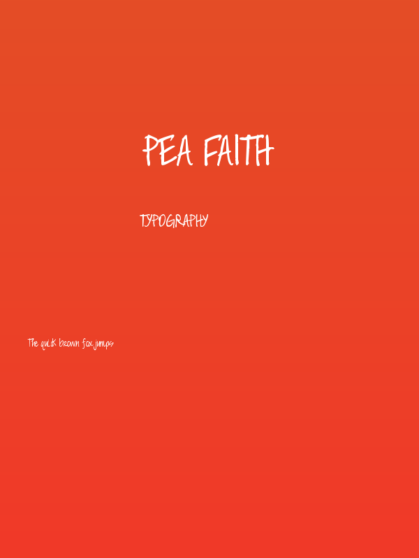 Pea Faith Poster