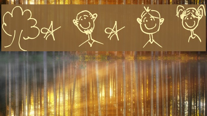 Pea Family Joy Doodles Font examples