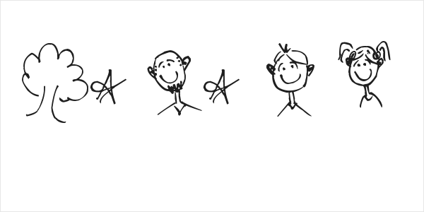 Pea Family Joy Doodles Logo