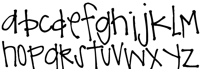 Pea Faye Font LOWERCASE