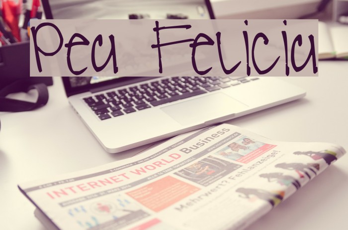 Pea Felicia Font examples