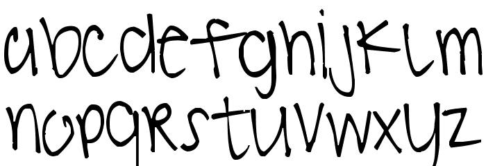 Pea Felicia Font LOWERCASE