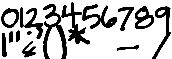 Pea Frankie Font OTHER CHARS