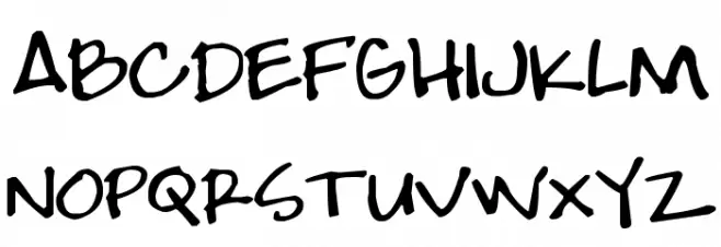 Pea Frankie Schriftart Groß
