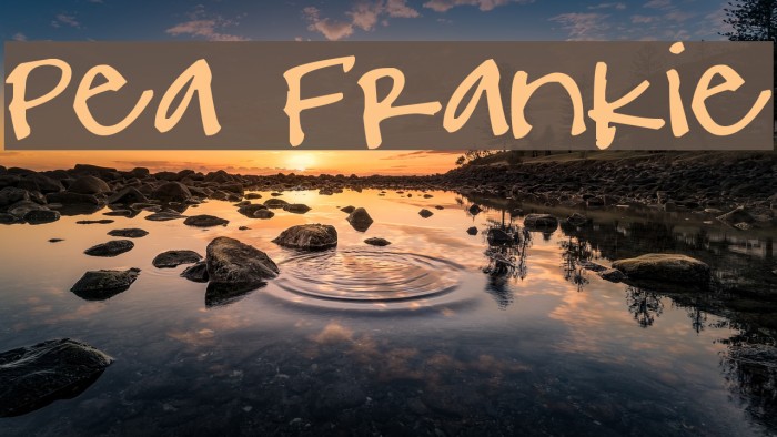 Pea Frankie Font examples