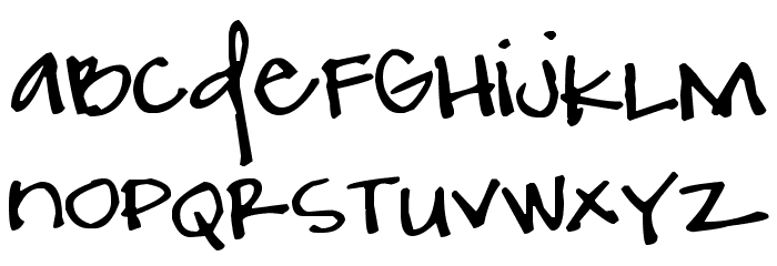 Pea Frankie Font LOWERCASE